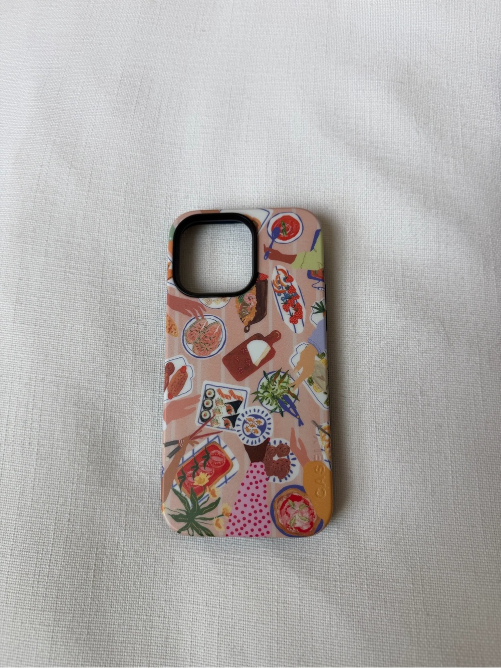 Playful Pink Food Pattern Phone Case iphone 14 pro max